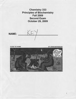 Chemistry 333 Principles of Biochemistry