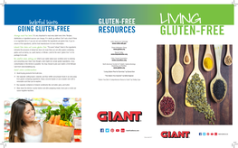 GLUTEN-FREE GOING GLUTEN-FREE RESOURCES LIVING Always Read the Label