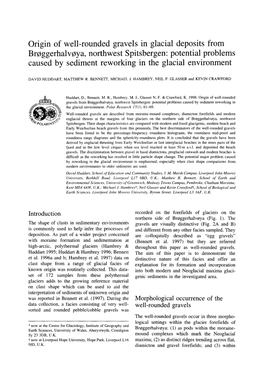 Origin of Well-Rounded Gravels in Glacial Deposits