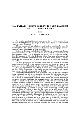 L'ariège Et Sur Le Lez, C'est Plutôt Un Relais De Deux Failles Échelonnées Qu'une Faille Continue Mais Courbée, Qui Chaque Fois Effect Le Sud