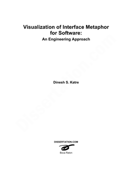 Visualization of Interface Metaphor for Software: an Engineering Approach