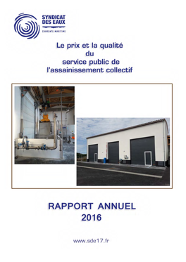 Rapport Assainissement Collectif