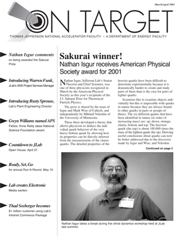 March/April 2001NEWSLETTER