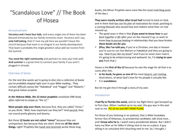 Hosea and in Them God Lays out His Plan of Restoration for Israel, Pointing to a Coming Messiah Who Would Heal and Redeem What Their Sin Had Announcement Messed Up