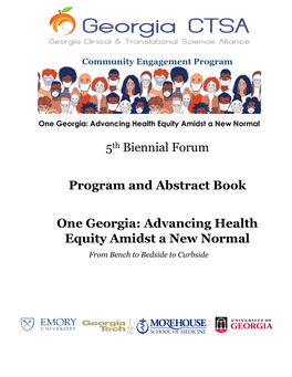 5Th Biennial Forum Program and Abstract Book One