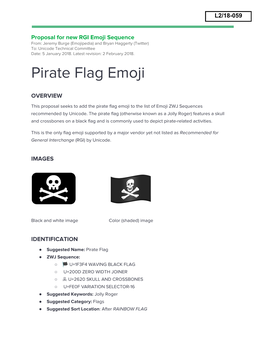 Pirate Flag Emoji