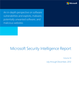 Microsoft Security Intelligence Report