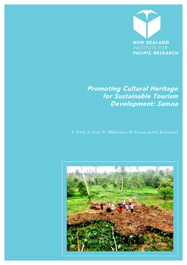 Promoting Cultural Heritage for Sustainable Tourism Development: Samoa