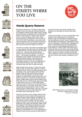 Hands Quarry Reserve