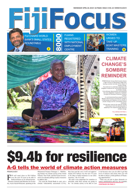 A-G Tells the World of Climate Action Measures