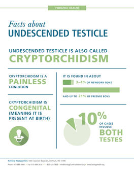 Undescended Testicle