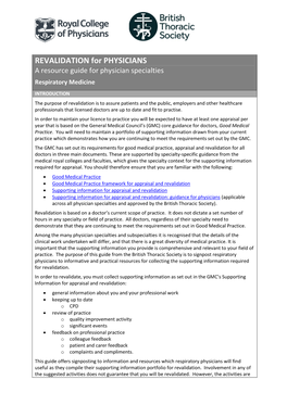 Respiratory Resource Guide