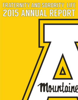 Fraternity and Sorority Life Annual Report 2015