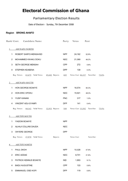 Electoral Commission of Ghana