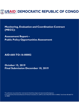 Monitoring, Evaluation and Coordination Contract (MECC)