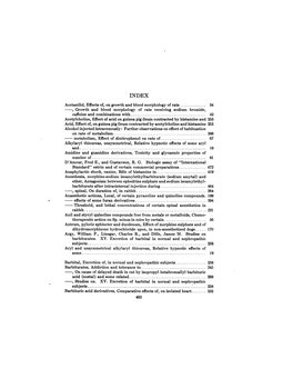 Acetanilid, Effects Of, on Growth and Blood Morphology of Rats 34 Growth