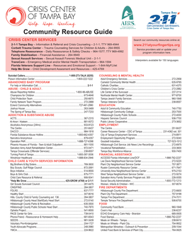 Community Resource Guide