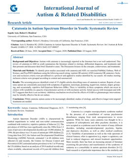 Autism & Related Disabilities