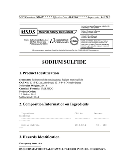 Sodium Sulfide