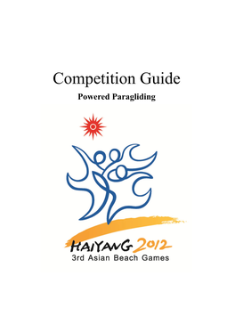 Competition Guide Powered Paragliding