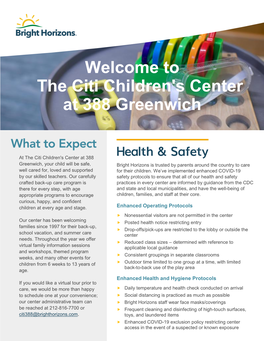 The Citi Children's Center at 388 Greenwich