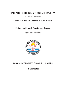 International Business Laws