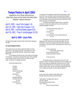 Tempe Poetry in April 2002