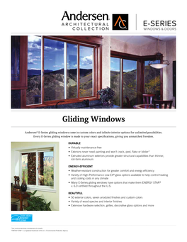 Gliding Windows