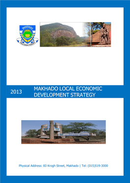 Makhado Local Economic Development Strategy