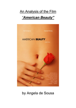 An Analysis of the Film “American Beauty”