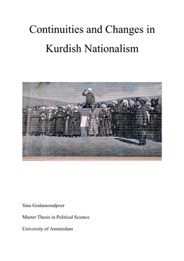 Continuities and Changes in Kurdish Nationalism