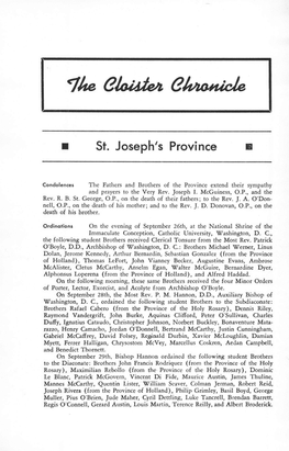 Cloister Chronicle 367