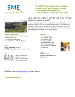 SME Golf Flyer