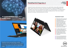 Thinkpad X13 Yoga Gen 1