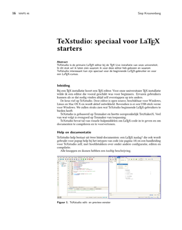 Texstudio: Speciaal Voor Latex Starters