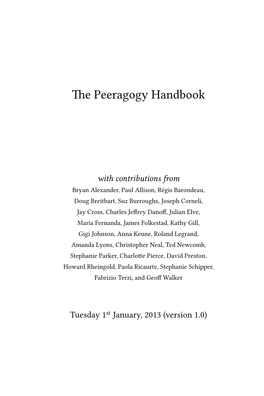 E Peeragogy Handbook