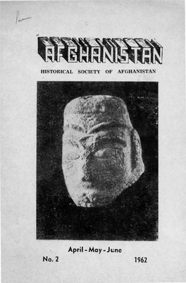 Apri L- May- June No.2 1962 'April-June, 1962 VOL, XVII- No.2