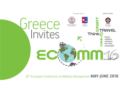 20Th European Conference on Mobility Management May-June 2016 Table of Contents 1