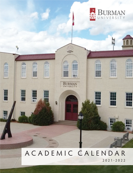 2021/2022 Academic Calendar