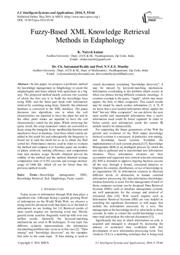 Fuzzy-Based XML Knowledge Retrieval Methods in Edaphology