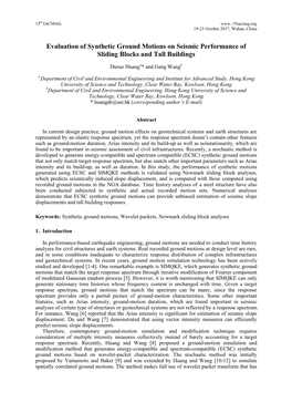 Evaluation of Synthetic Ground Motions on Seismic Performance of Sliding Blocks and Tall Buildings