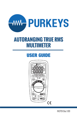 Autoranging True Rms Multimeter User Guide