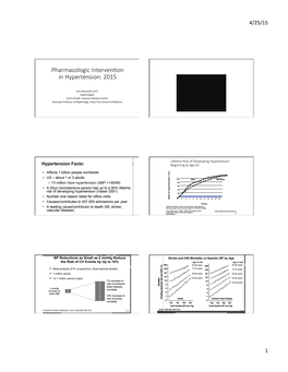 Pharmacologic Interven