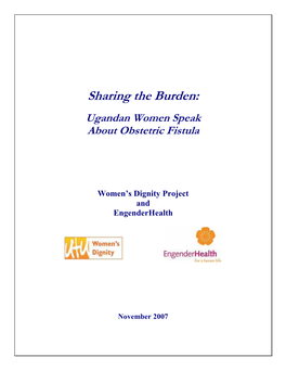 Ugandan Women Speak About Obstetric Fistula