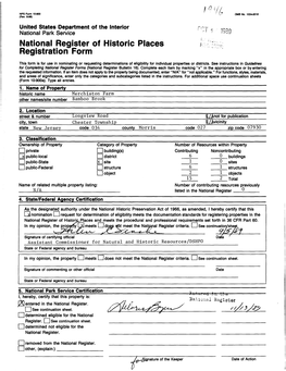 National Register of Historic Places Registration Form