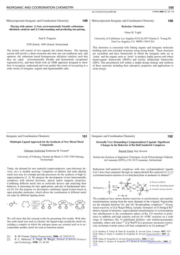 Inorganic and Coordination Chemistry559595