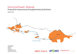 Union Canal Towpath - Edinburgh Proposal for Improvements & Supplementary Cycle Routes March 2014