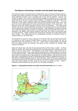 The Nature of Farming in London and the South East Region