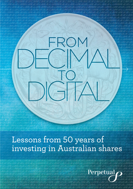 Lessons from 50 Years of Investing in Australian Shares