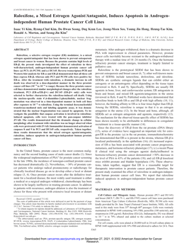 Independent Human Prostate Cancer Cell Lines